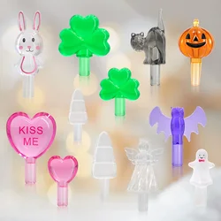 4pcs Creative Hobbies Ceramic Christmas Tree Replacement Lights Country Art Bulbs Pegs Valentine Tree Pegs Angel Top Accessories