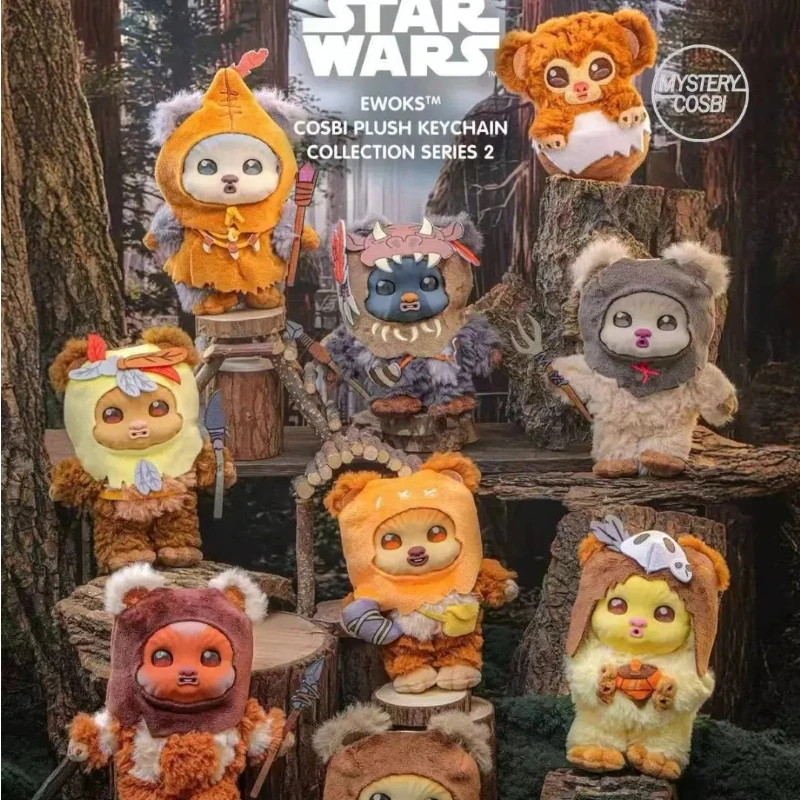 

Original Hottoys Star Wars Ewok People Cosbi Vinyl Plush Pendant Blind Box Surrounding Cartoon Dolls Holiday Gifts