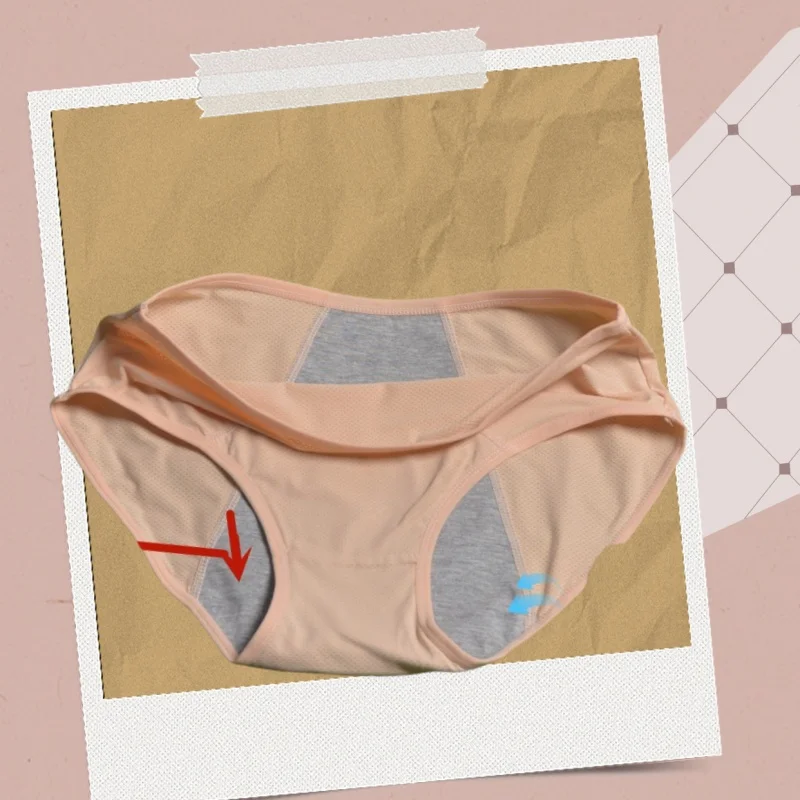 1pcs/Set Panties for Menstruation Leak Proof Women High Waist Period Underwear Plus Size Waterproof Protective Briefs