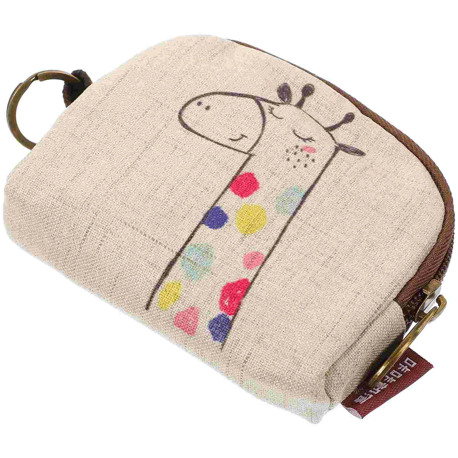 Storage Bag Kids Purse Girl Coin Earphone Cable Bags Linen Change Travel Portable Wallet