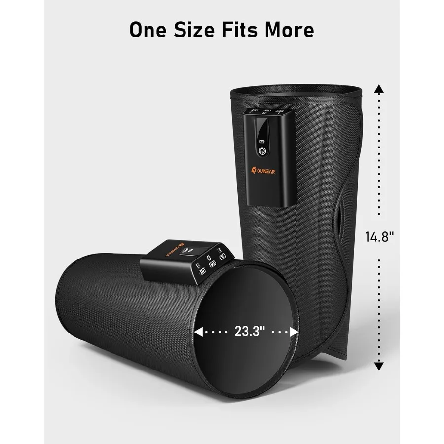 Massaggiatore per polpacci senza fili con calore e compressione per migliorare la circolazione e il dolore muscolare Design portatile con 3 intensità