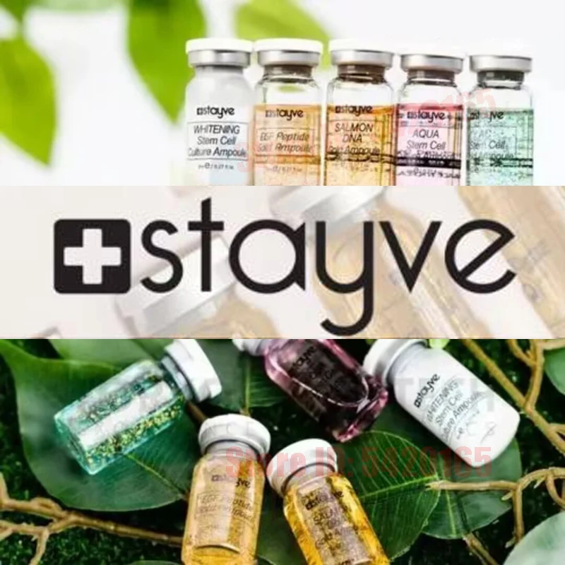 Ampolla dorada de 8ml, suero potenciador de piel de salmón, crema BB Stayve, Kit de inicio brillante para principiantes, base de esencia para el cuidado de la piel facial de Corea