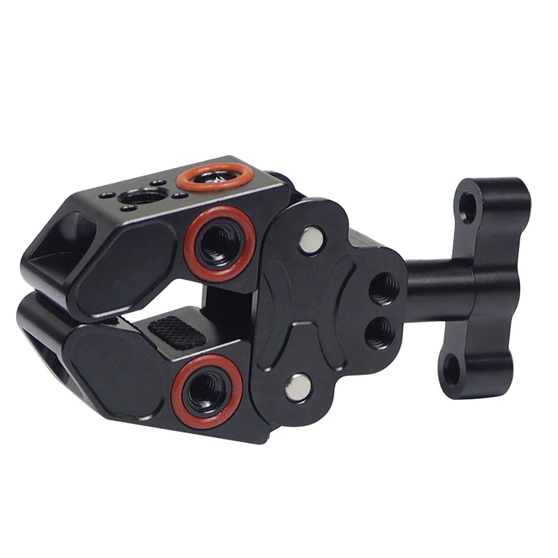 Super Crab Clamp Magie Arm Clip 1/4 3/8 ARRI Loch für Stativ Einbeinstativ Flash Halterung Monitor Arm Kamera Käfig Rig zange 15-40mm – Detail 14