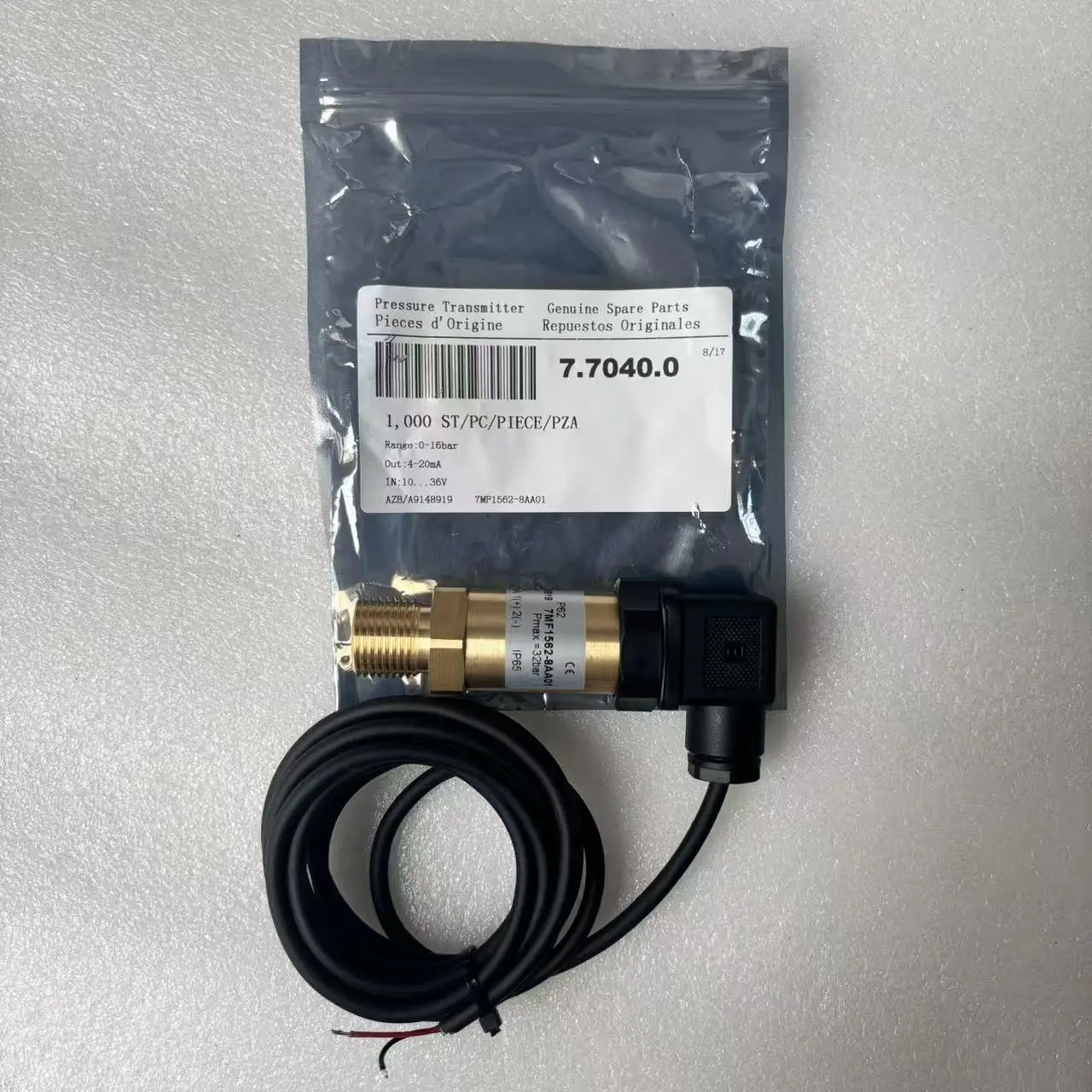 Pressure Transmitter 7.7040.0 for Kaeser Screw Air Compressor Replacement Pressure Sensor Spare Parts