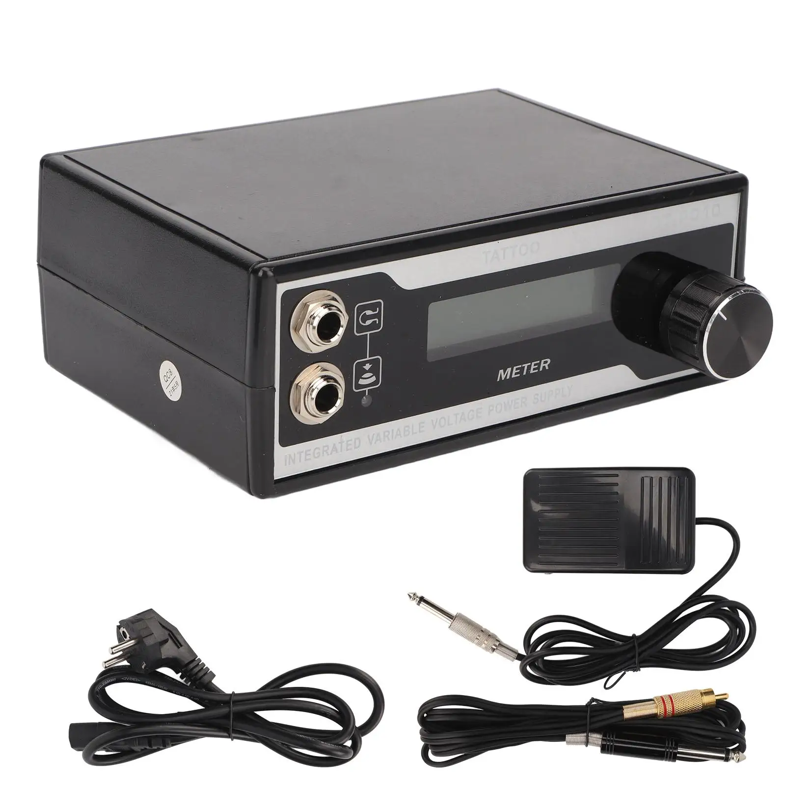 For professional Tattoo Power Supply Kit with Flexible Control and Foot Pedal - 60‑250V