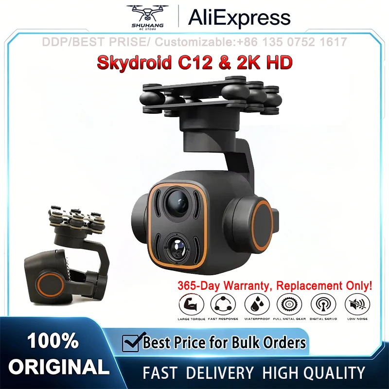 

Skydroid C12 2K HD Thermal Imaging Camera 3-Axis Stabilized Dual Light Gimbal Dynamic Tracking Drone Camera
