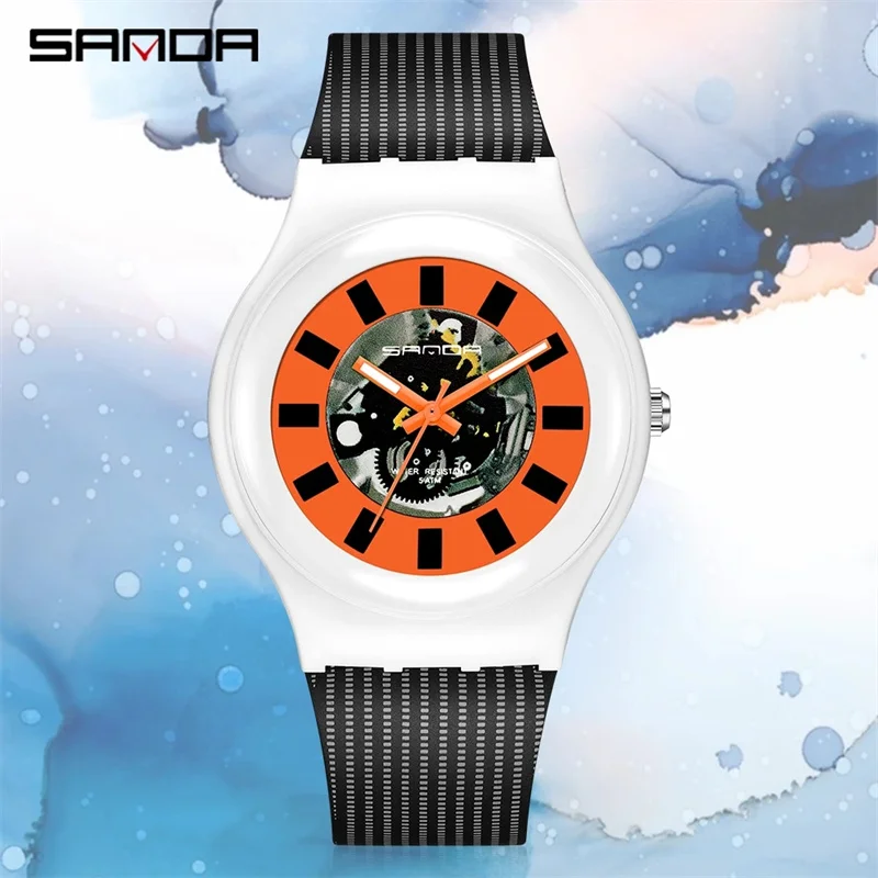 SANDA 3207 2023 Hot Sell New Waterproof Sport Watches Women Men Fashion Digital Wristwatch Casual Clock male Relogio Feminino