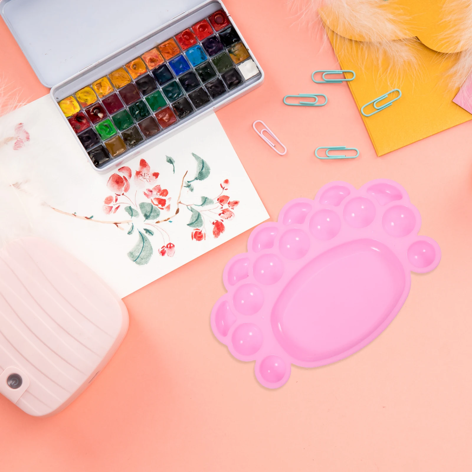 

Color Mixing Artist Paint Tray Pigment Case Acrylic Oil Painting Mixer Craft Trays Watercolor Palette Art Supplies