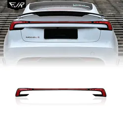 For Tesla Refreshed Edition Model 3 2024 Flowing Though Taillight Trunk Rear Tail Lights Dynamics Brake Turning Car Lamp