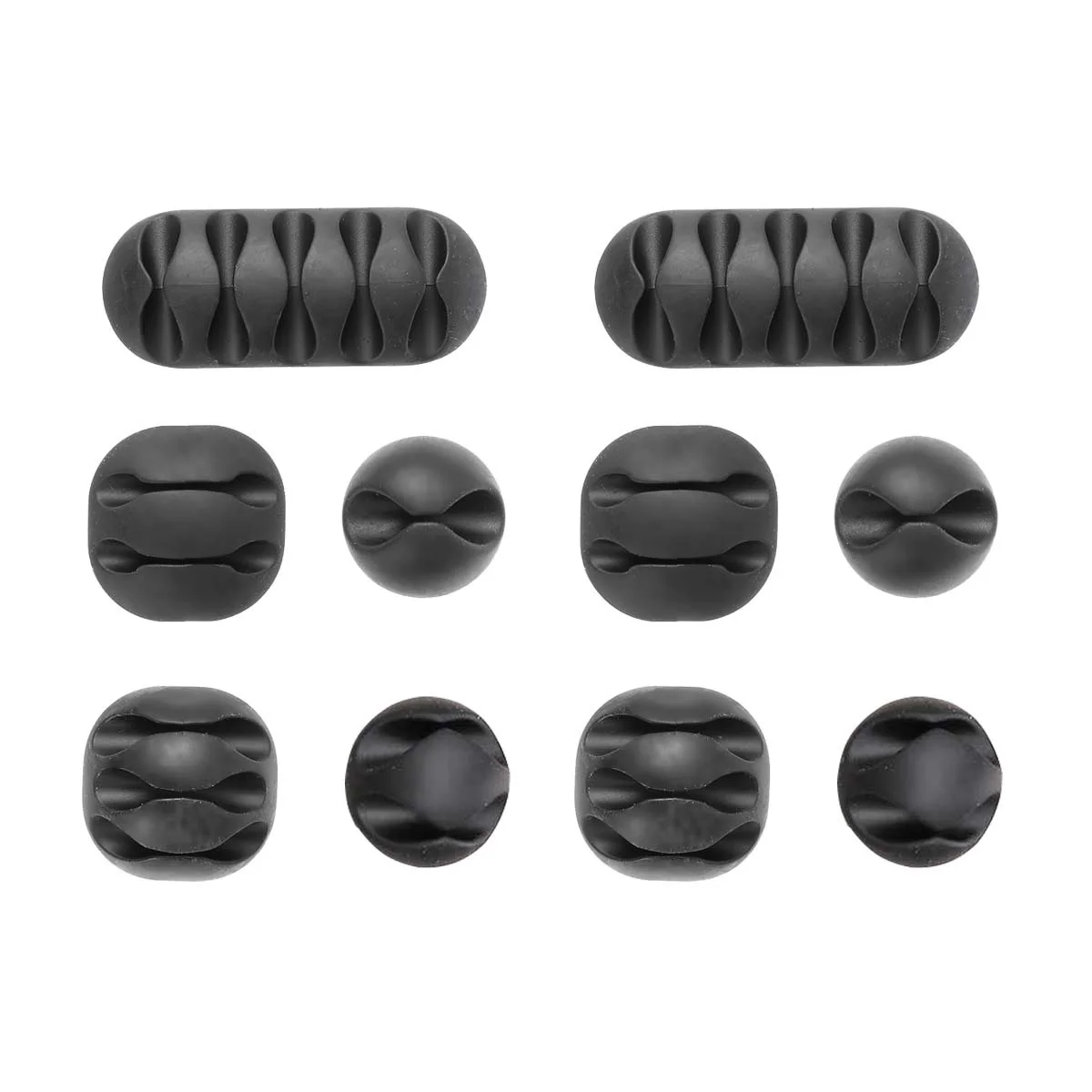 

20 Pcs Winder Set Cords Wire Holder for Desk Cable Clips Self Adhesive Holders Manager