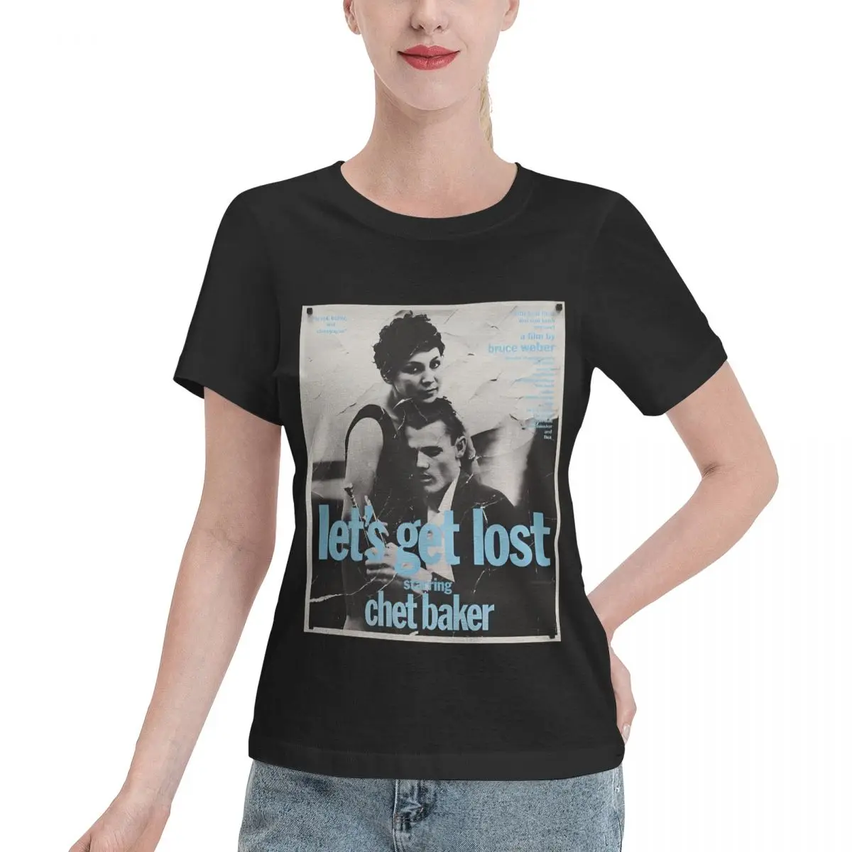 Affordable Let S Get Lost By Chet Baker Women's T-shirt Gothic Summer Women Top