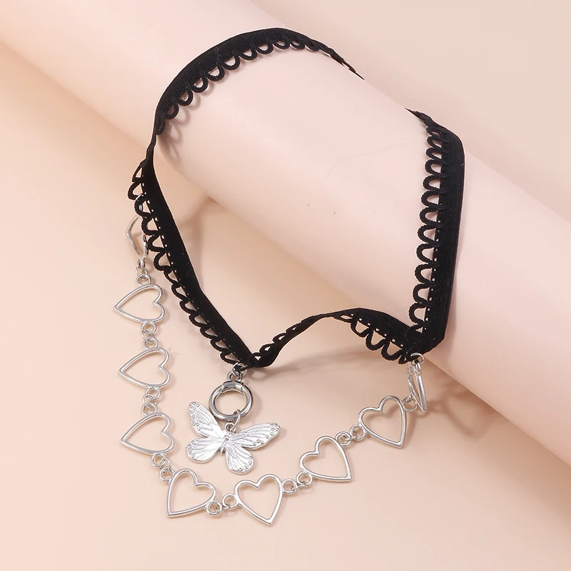 Aihua Mode Liebe Herzen Insekt Schmetterling Bein Kette für Frauen Körpers chmuck Strand Gold Silber Farbe mehr schicht ige Oberschenkel kette – Detail 12