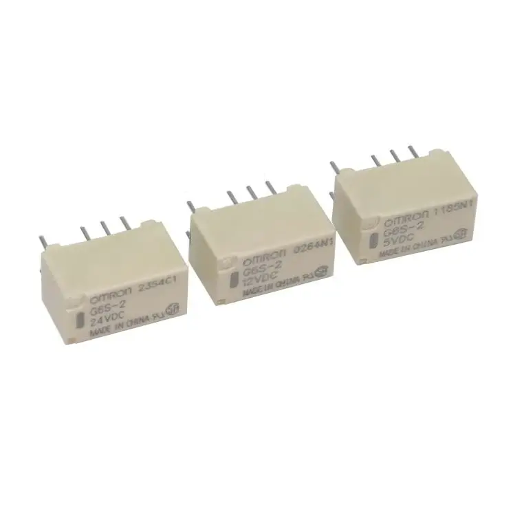 【5-2PCS】G6S-2 5VDC 12VDC 24VDC Signal Relay 8Pin DC 5V 12V 24V 2A Mini Signal Switch Relays