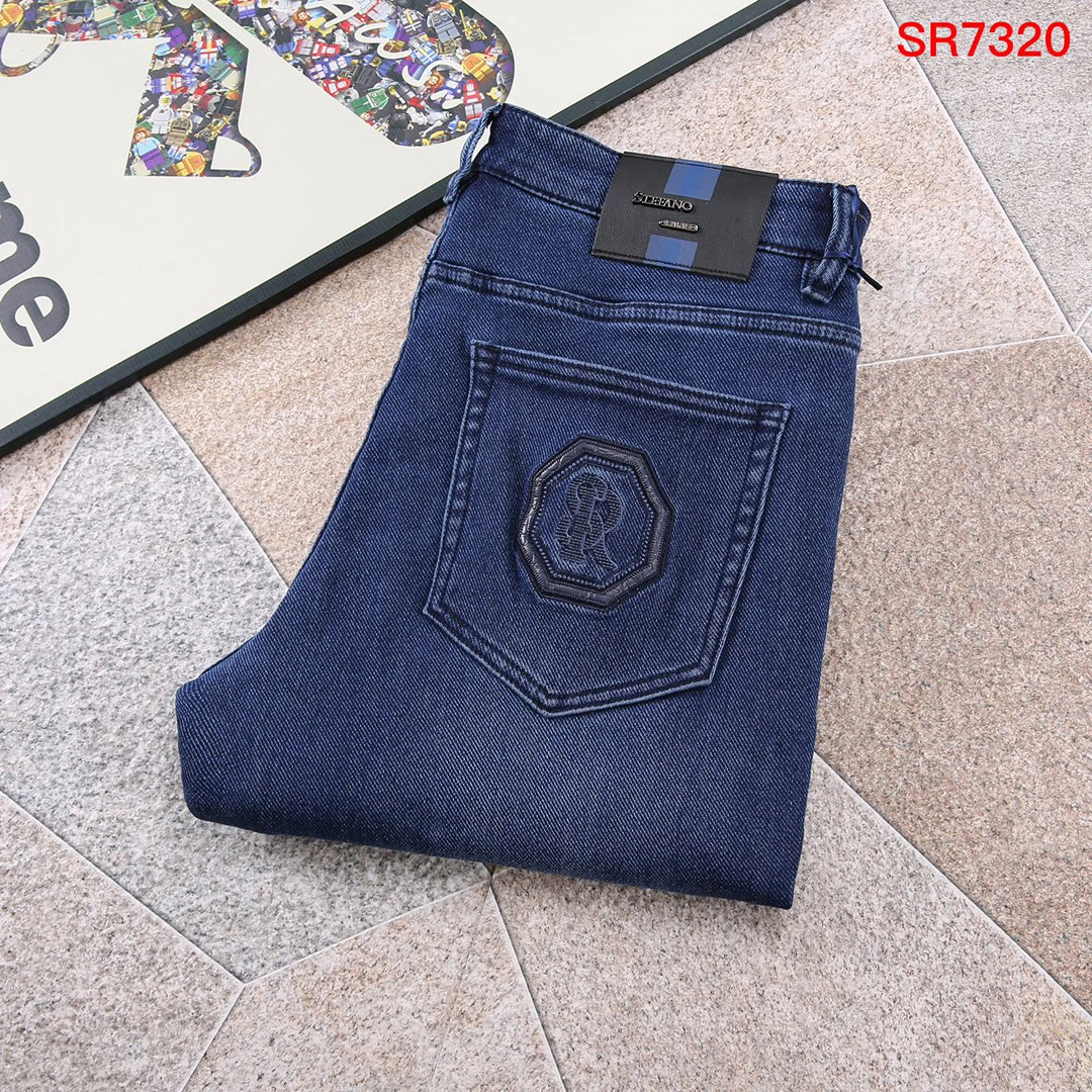 

BLLIYOSS Jeans Men 2024 Autumn Winter New comfortable casual elastic High Quality size29-40 Straight long pants Quality Hardware