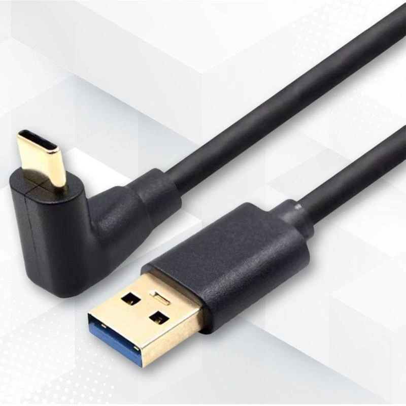 90 درجة USB C Cable USB إلى USB C الشحن السريع سلك 5 جيجابايت مزامنة للأجهزة المتعددة أجهزة الكمبيوتر المحمولة ملحقات الهاتف