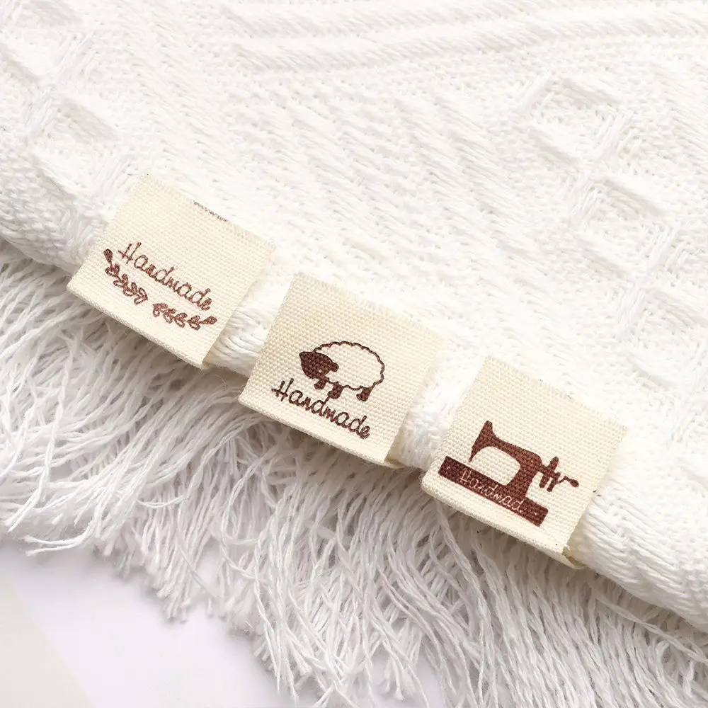 Sewing machine Sheep Scissors Woven Knitted Supplies Handmade With Love Clothing Tags Cloth Garment Labels Sewing Accessories - view 4