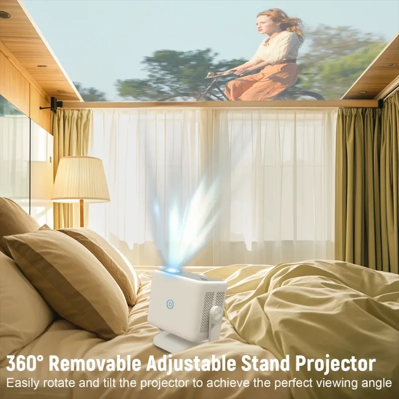 XiaomiプロジェクターAI高精細プロジェクターAndroid 4Kネイティブ1080P 650ANSIオートフォーカスBT5.2 360 °   家庭用屋外プロジェクター