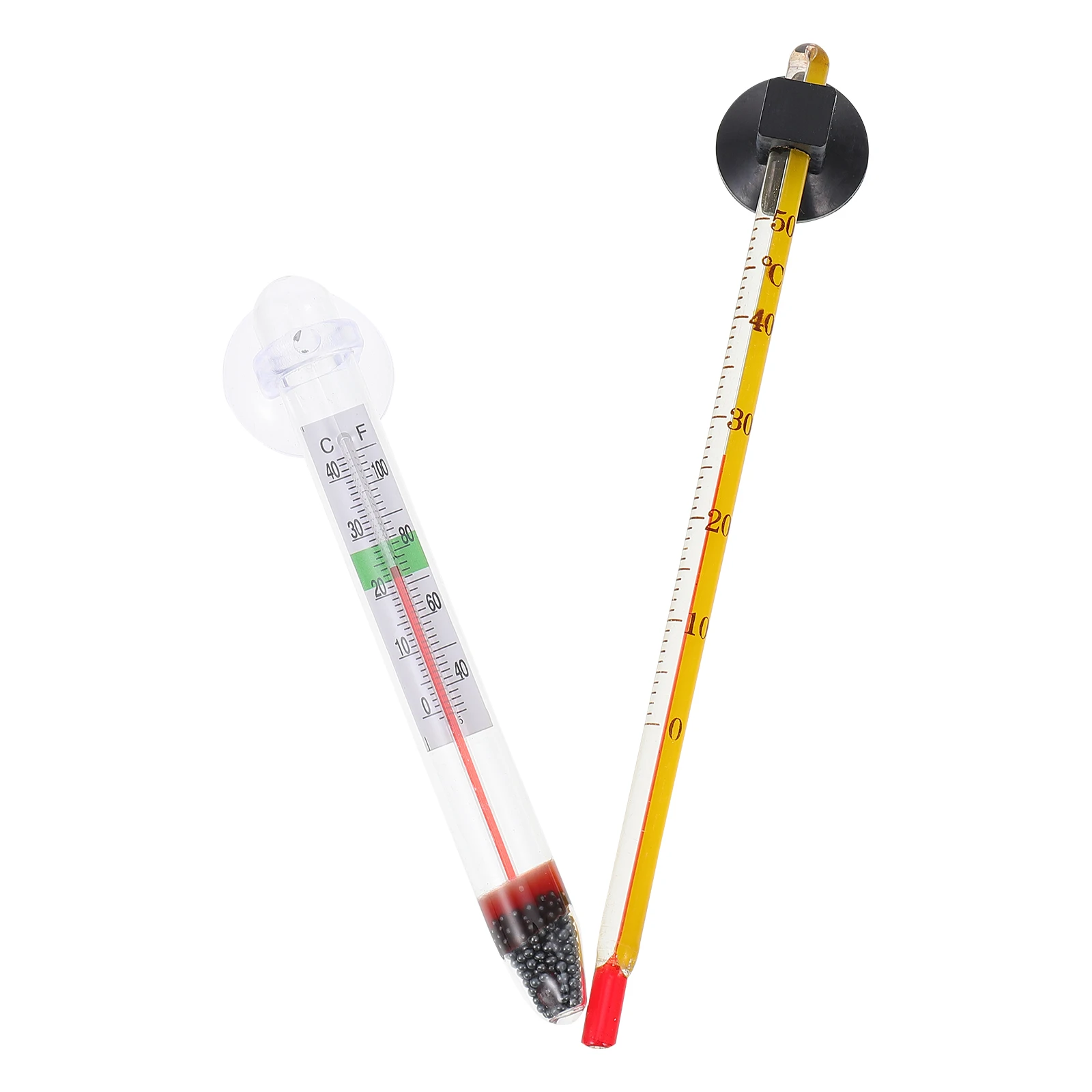 

4pcs Thermometer Water Float Suction Cup Glass HighEnd Clear Scale Fish Floating Small Thermometer Tank Scene Instruments