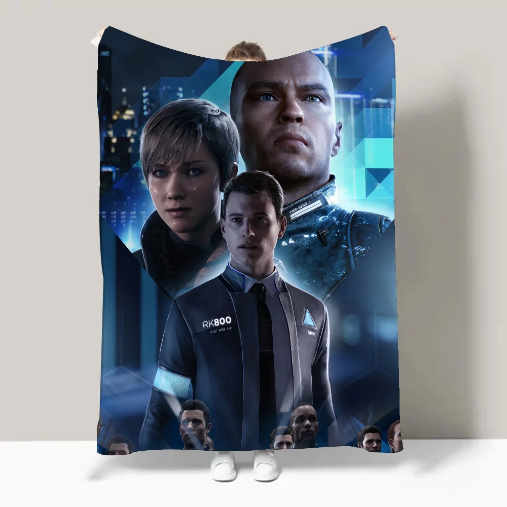 Couverture Game Detroit Become Human, douce et respectueuse de la peau, pour canapé, lit, couvre-lit, couette toutes saisons