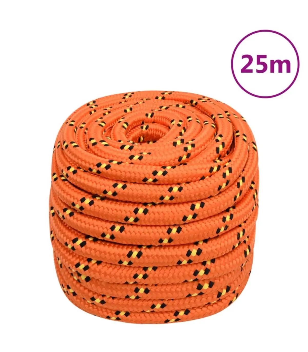 20 mm 25 m orange polypropylene boat rope metal ropes and ropes