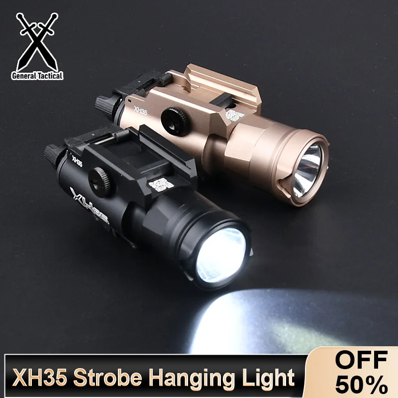 

Airsoft Tactical Surefie XH35 X300 800lm Ultra-High Power Strobe LED Flashlight Fit 20mm Picatinny Rail Weapon Hunting Light