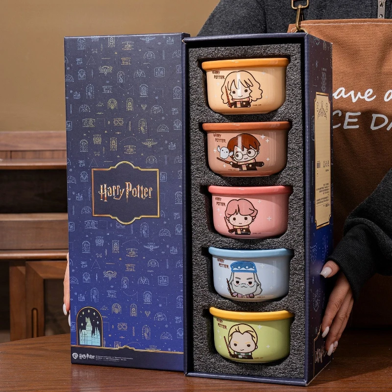 

Набор из 5 предметов: керамическая посуда с принтом в стиле Гарри Поттера, квадратные тарелки, детская посуда для дома и ресторанов.