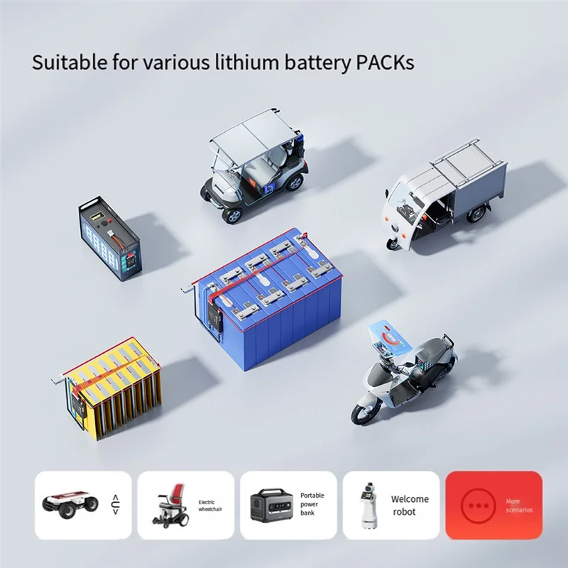 

【Hot-Selling!】Lifepo4 8S-24S 48V BT Passive Balance BMS For Scooter Electric Vehicle Power Bank Liion BMS Mit UART