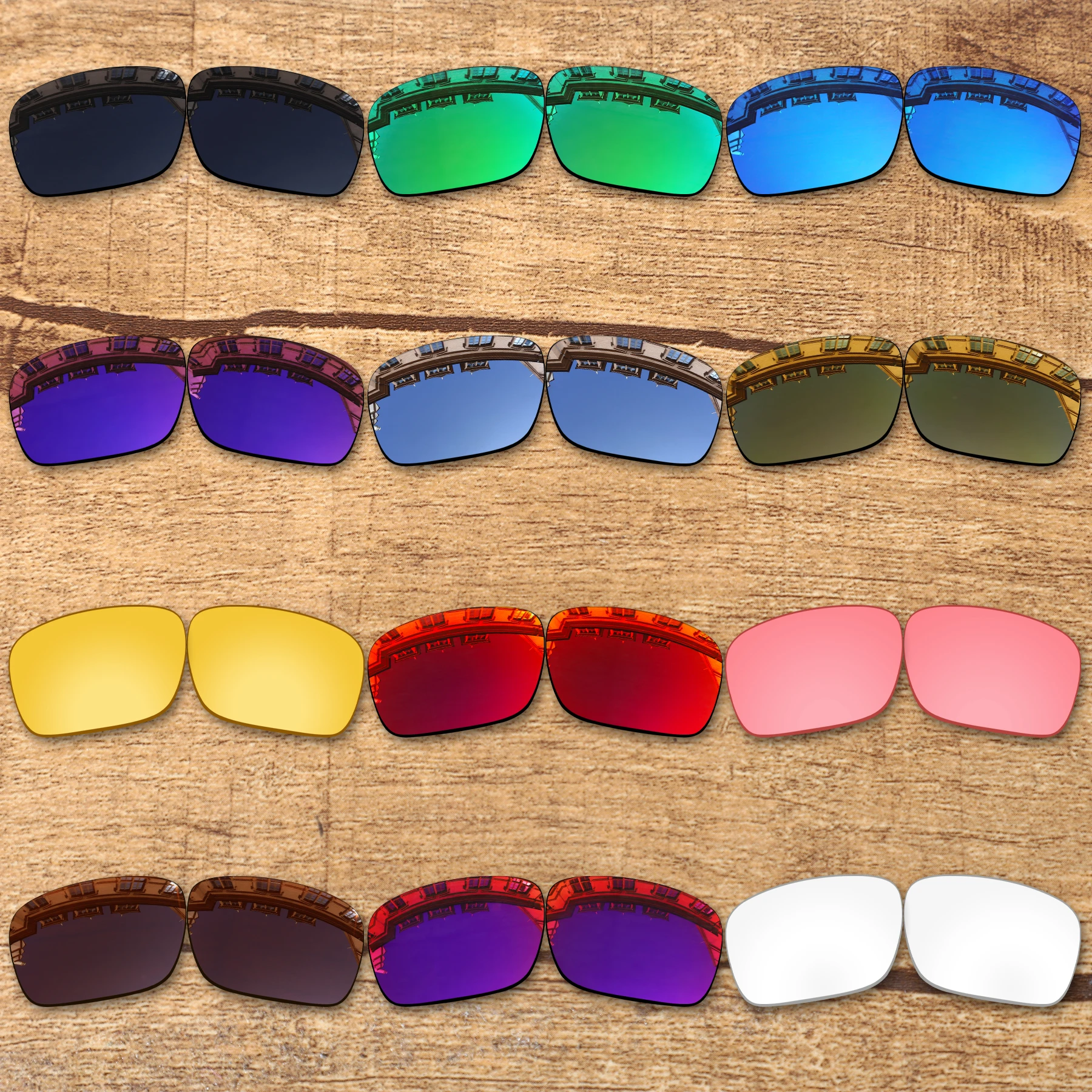 Aaaxopticflow 20+ Color Choices Polarized Replacement Lenses for Oakley Holbrook Mix OO9384 Frame