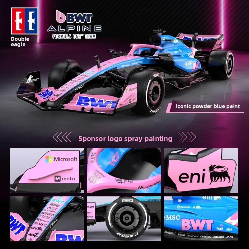 Double Eagle 1:16 Alpine Racing F1 Remote Control Car Toy Racing Drift High Speed Sports Car Remote Control Children's Day Gift