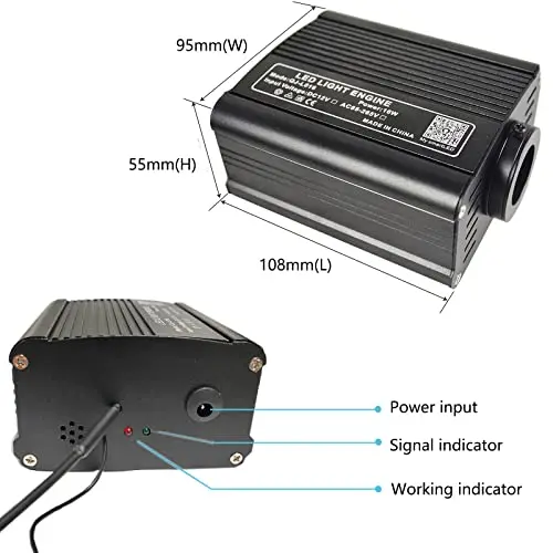 Kingshowstar 12W /16W /50w RGBW Optical Fiber Star Ceiling Light Romantic Starlight Headliner Kit For Car Roof Home Used