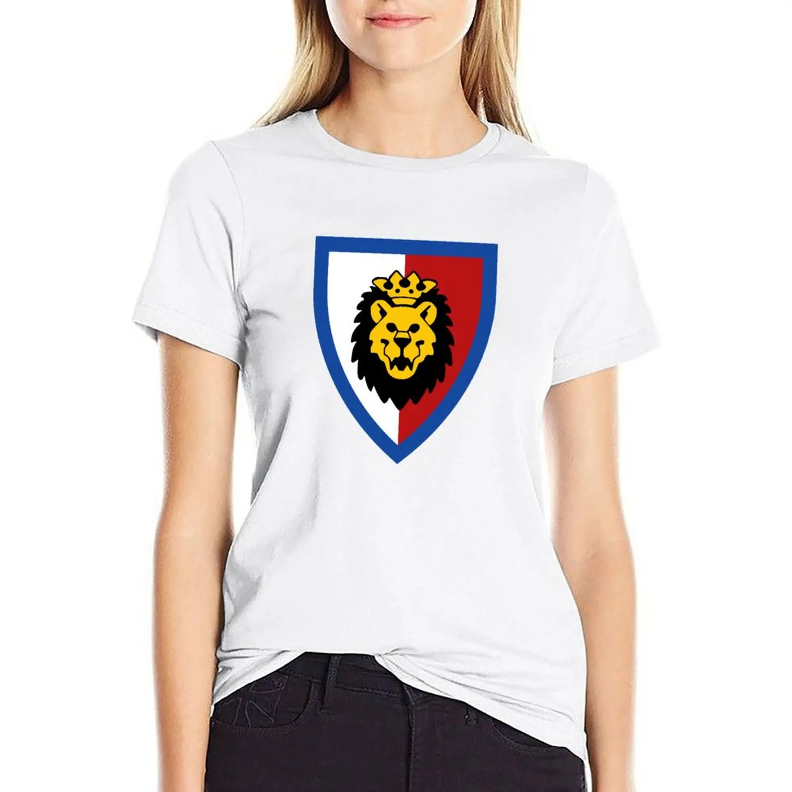 

Royal Knights Shield Emblem T-shirt anime clothes cute tops tops Womens clothing