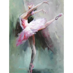 Balletto Donna Fai da te 11CT Kit di ricamo a punto croce Set di cucito artigianale Tela stampata Filo di cotone Commercio all'ingrosso per la casa