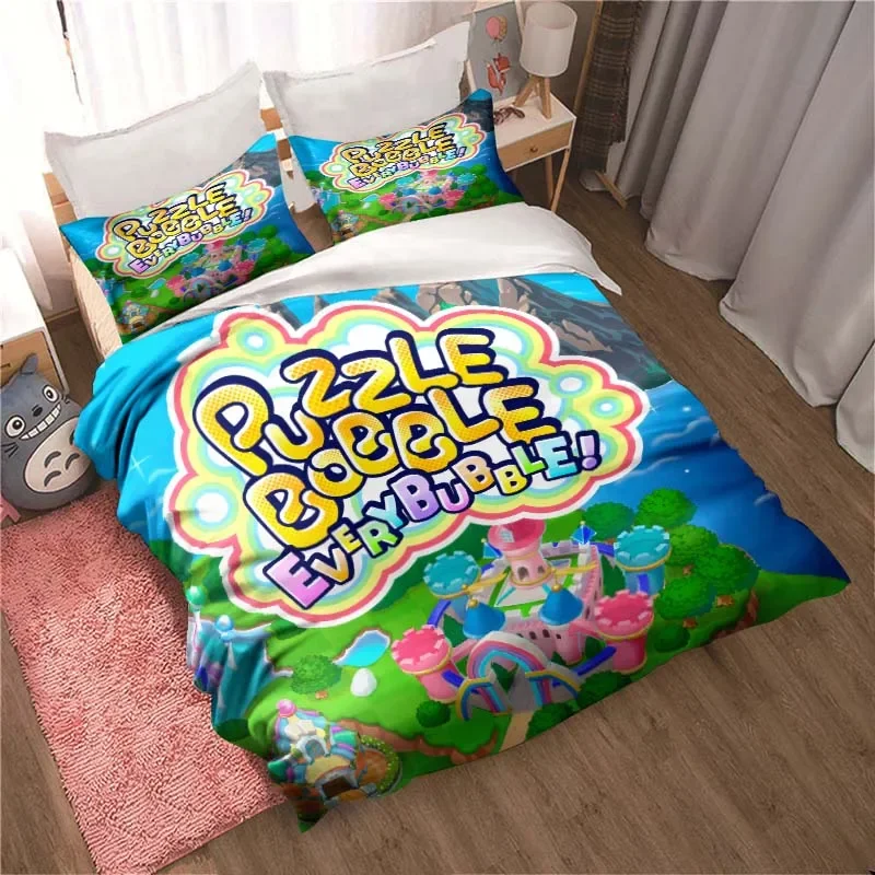 

Cartoon Bubble Bobble Bedding pillowcase quilt cover bedroom home comfort printing large bed bedroom decoration children's gift