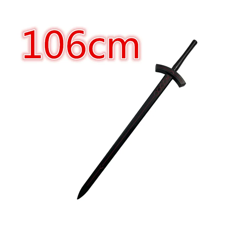 80Cm Thanh Kiếm Số Phận Ở Lại Đêm Saber Arthur Bút Đen Trắng Thanh Kiếm Excalibur PU Cosplay Chống Đỡ Vũ Khí