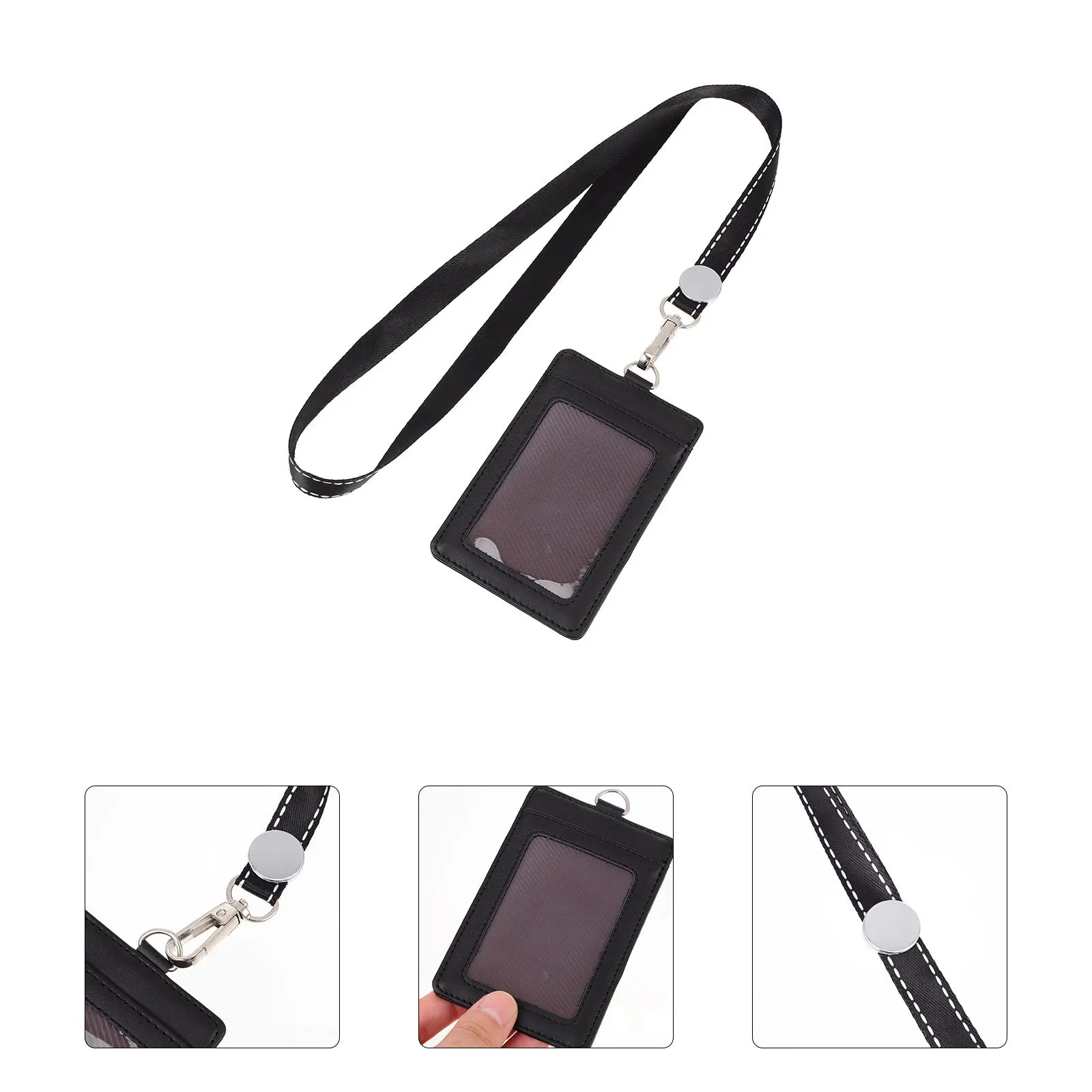 

Work Card Protective Cover Id Card Holder Case Lightweight Badge Sleeve for Staff Nurses Workers Volunteers