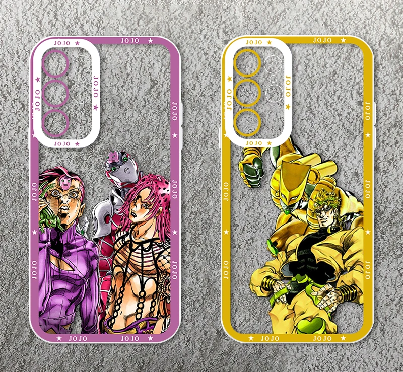 Anime JOJO Villain Diavolo Dio For Samsung S24 S23 S22 S21 S20 Pro FE Ultra A23 A52 A53 A71 Angel Eyes Transparent Phone Case