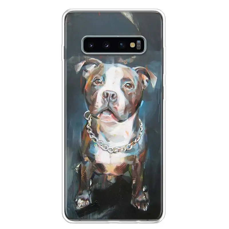 Pit Bull Lovely Pet Dog Pitbull Phone Case For Samsung Galaxy S24 S22 Ultra S21 Plus Capa S20 S23 FE S10 S9 S8 Plus Cover Shell image 6