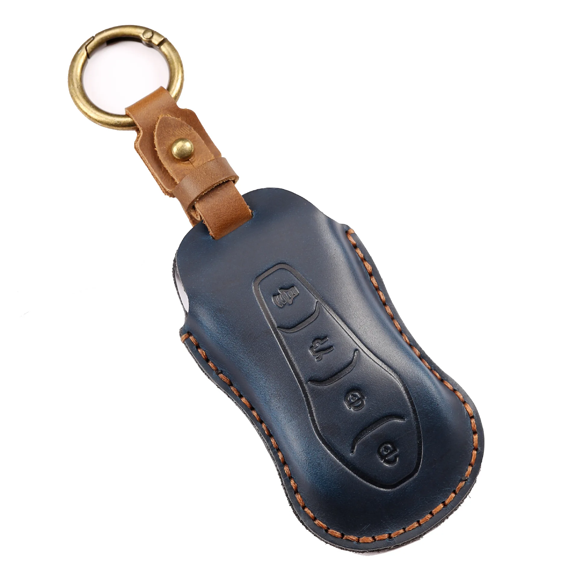 Leather Car Key Case Full Cover for Geely Tugella Azkarra Xingyue Boyue Pro Key Shell Holder Keychain Protector