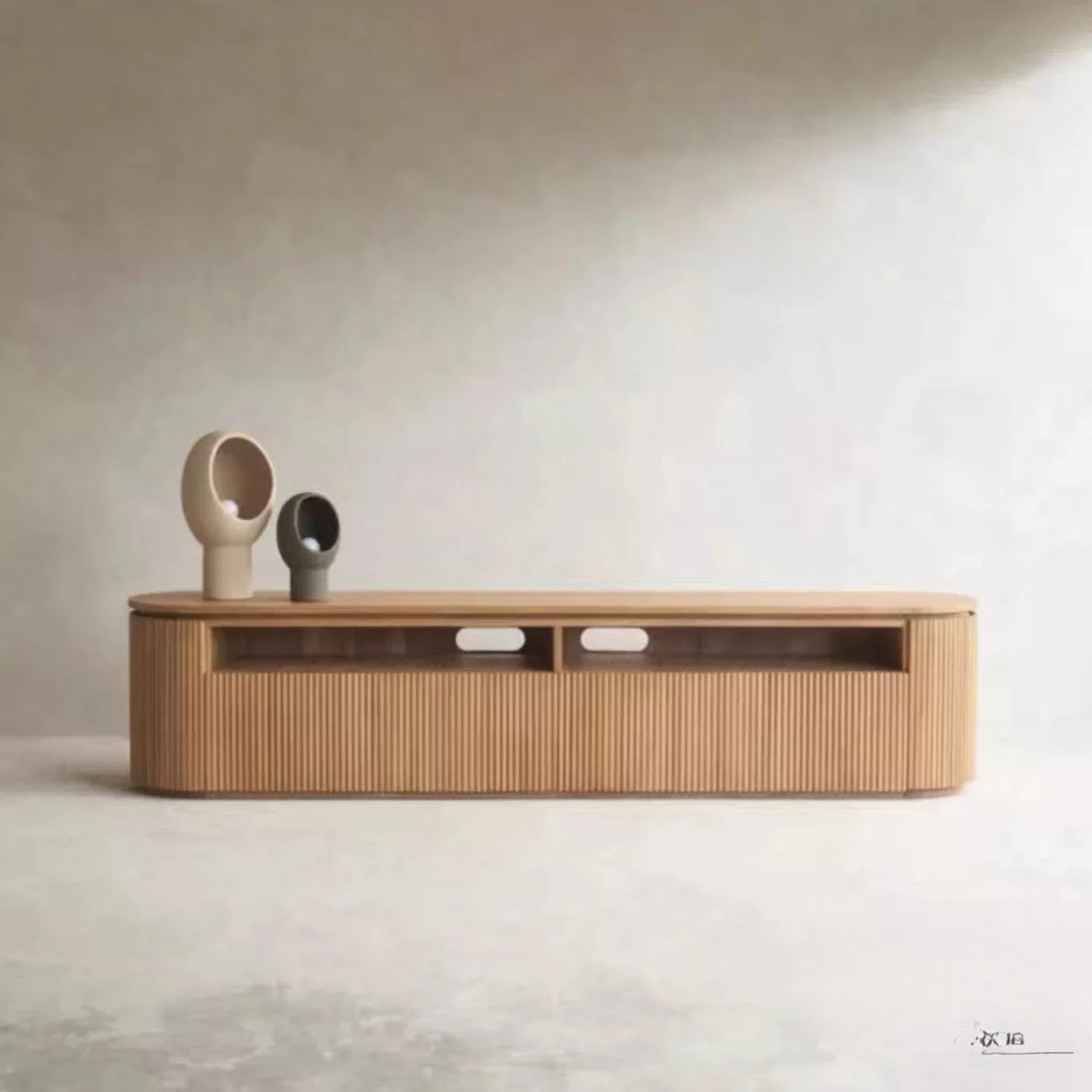Solid wood TV cabinet, living room storage, low cabinet, audition floor cabinet, export foreign trade furniture