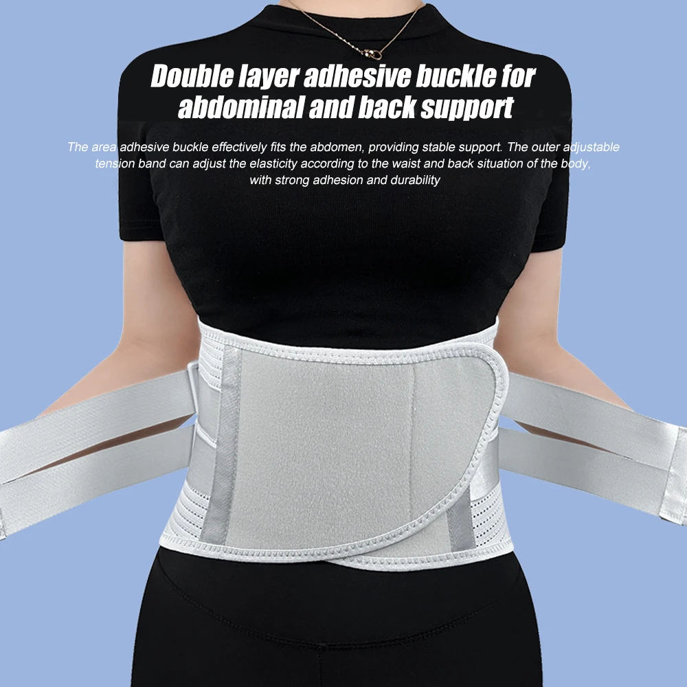 Back Brace for Lower Back with 3D Lumbar Pad, Lumbar Support Belt with Biomimetic Widened Back Support Bar, for Herniated Disc