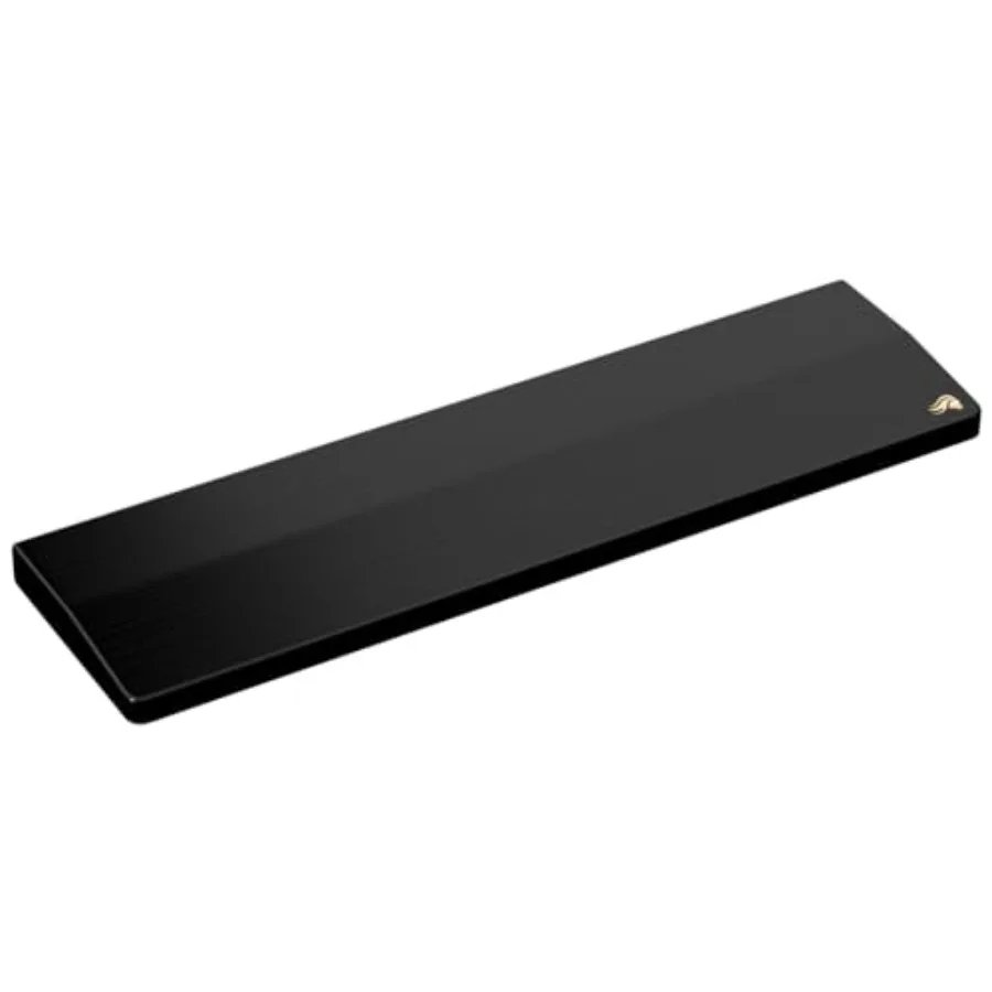 Gaming Wooden Keyboard Wrist Rest TKL - White Ash Wood, Medium-Coarse Grain, Smooth Surface, Sweat and Oil Resistant, Easy Clea