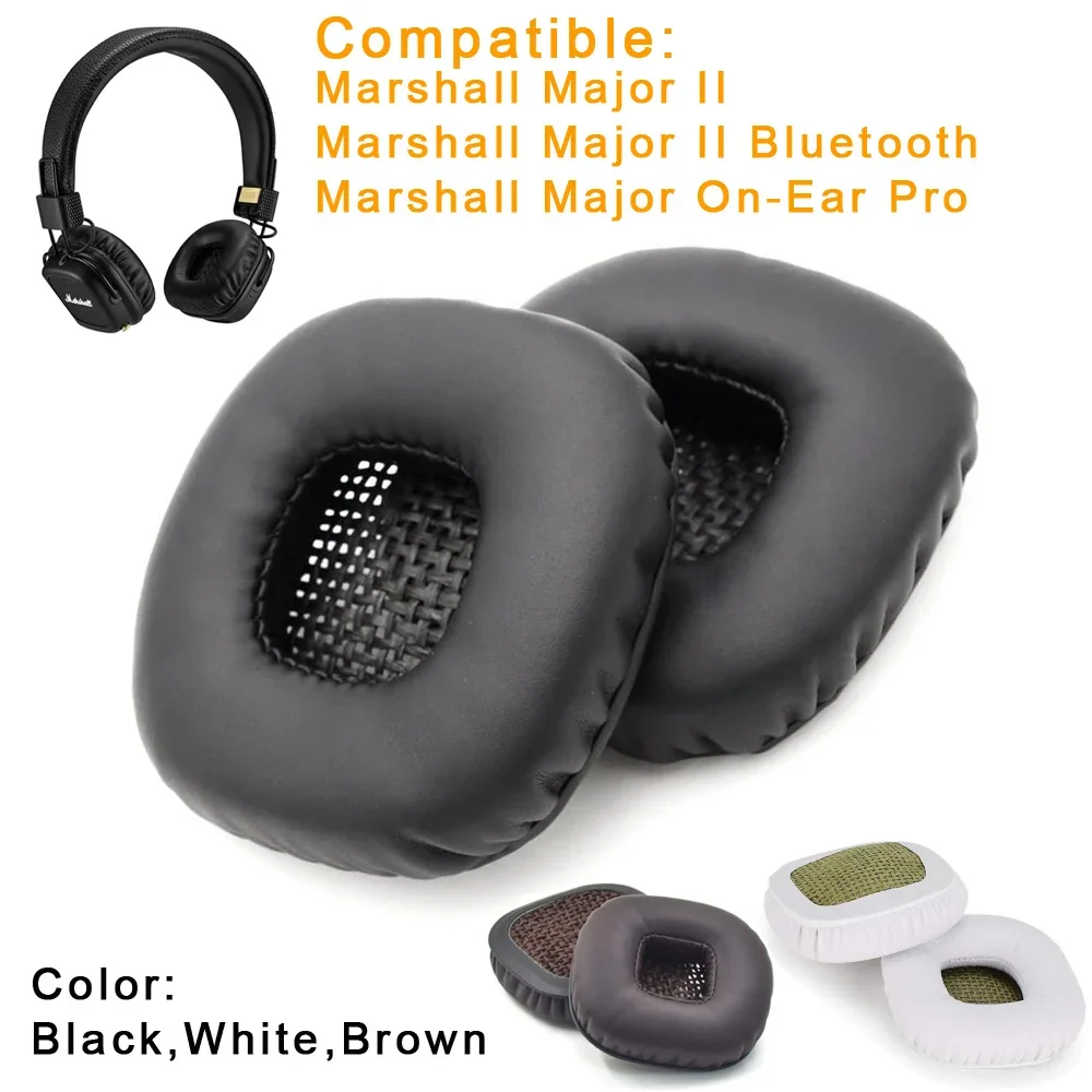وسادات أذن بديلة ناعمة لـ Marshall megory II ، وسادة ، إسفنجة ، لسماعات الرأس ، سماعات الرأس ، الوسادة ، الذاكرة ، مناسبة لسماعات الرأس