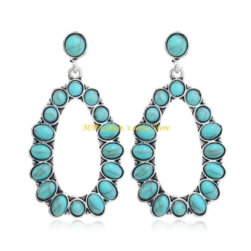 

Q39C бирюзовое подвесное ожерель