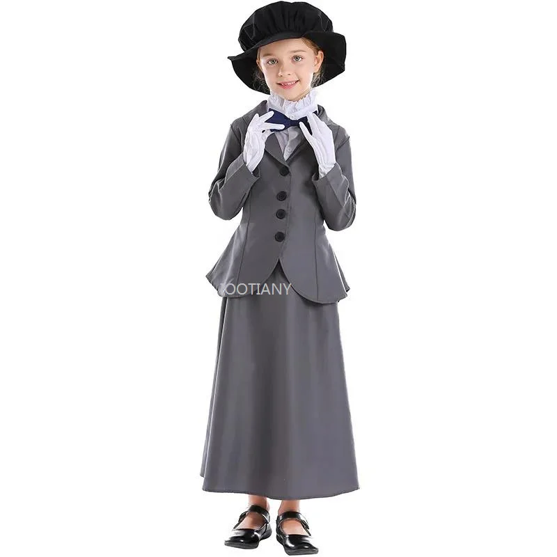 2024 European And American Tutoring Cosplay Uniform Halloween Girl Teacher Retro Set Carnival Party Magic Fairy Cosplay Costume