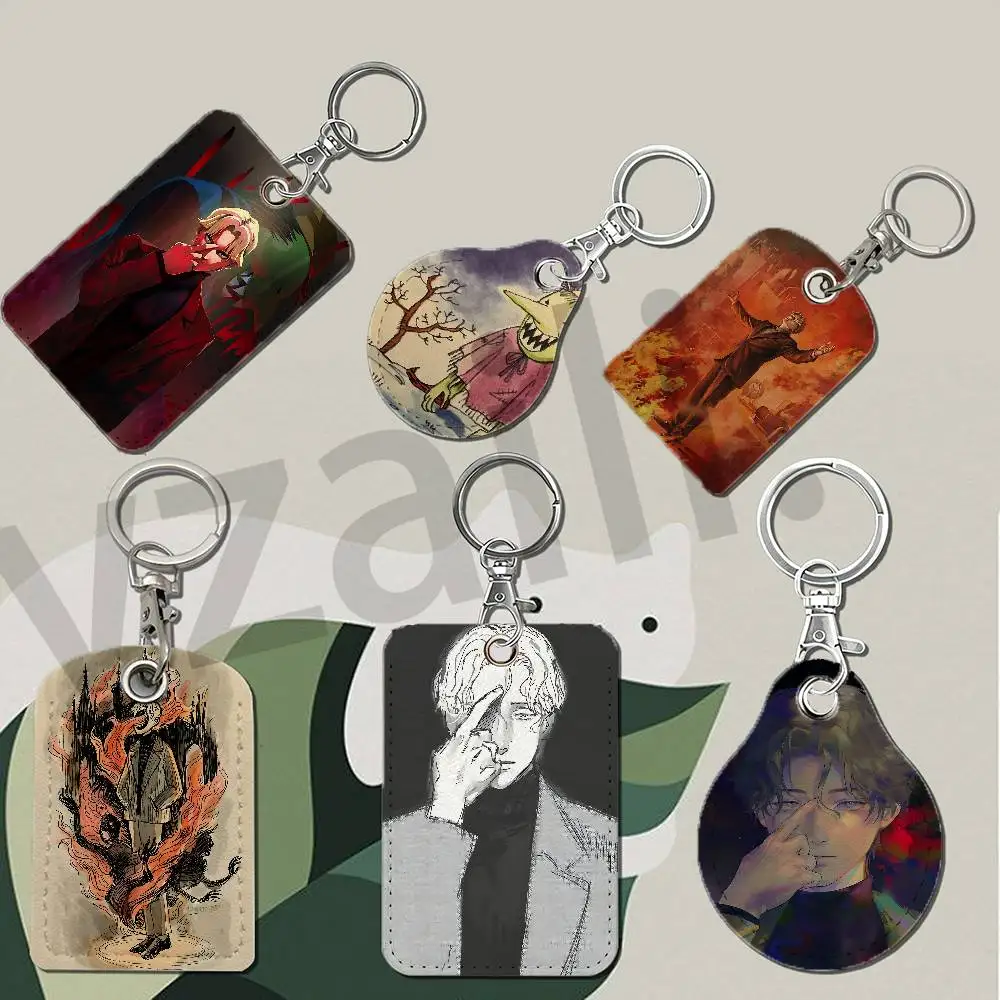 M-MONSTER Johan L-Liebert Protective Printed Leather Card Case Metal Keychain Accessory