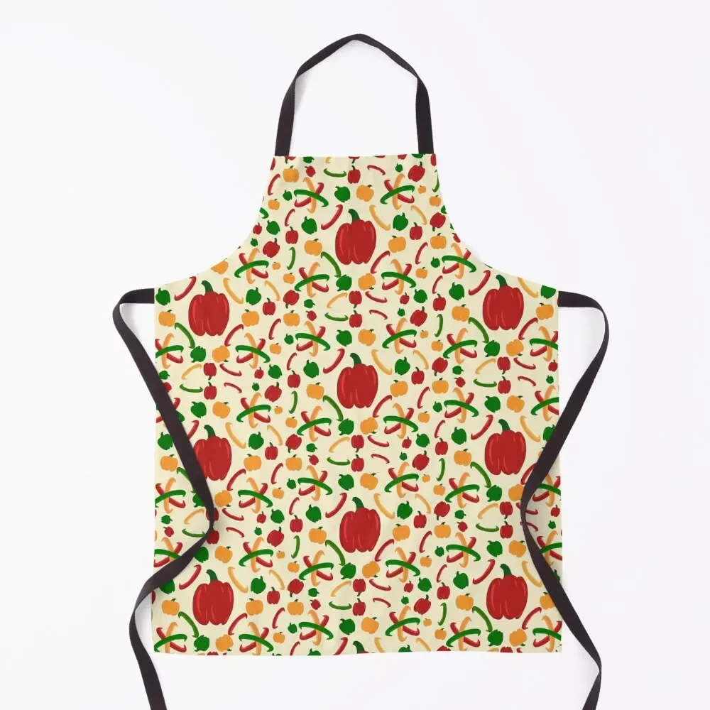 

Pepper Pattern Apron Customizable Woman Home Supplies Apron