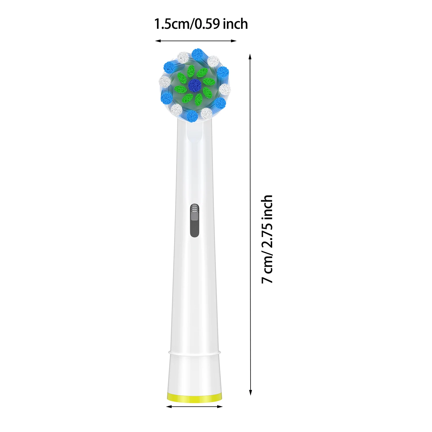 12Pack Cross Replacement Brush Heads Compatible with Oral-B Pro 1000/2000/3000/5000/6000 Smart and Genius Electric Toothbrush