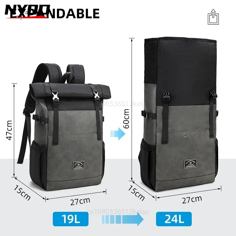 Laptop Backpack Men Back Pack Luggage Shoulder Bags New Arrive Large Oxford Rucksack Travel Bag Roll Cover Men Bagpack
