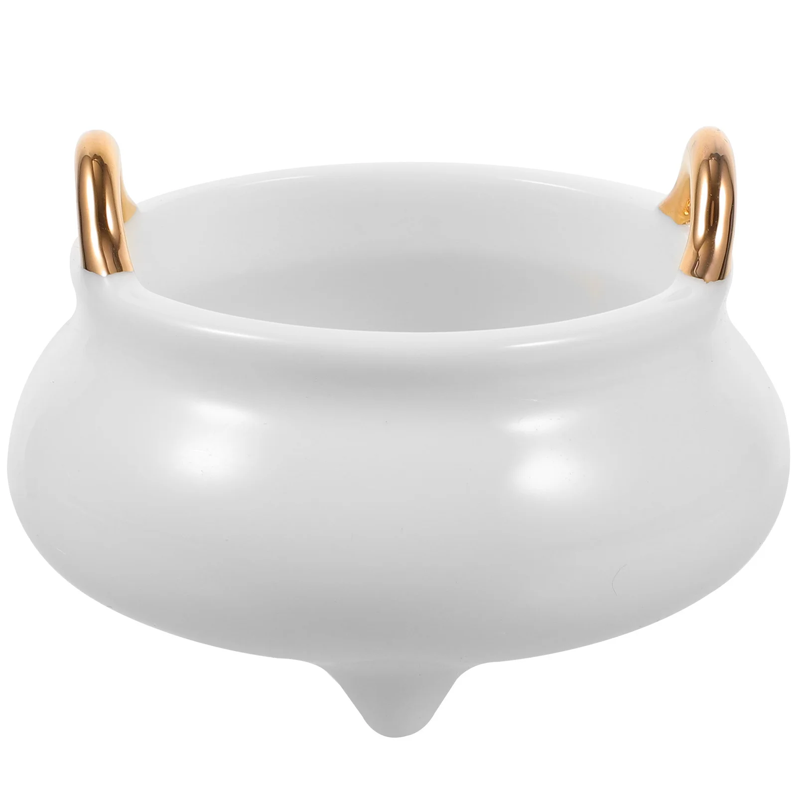

Double Ear Ceramic Incense Burner Indoor Stick Holder Decorative Censer for Home Office Desktop Ornament Incense Stick Burner