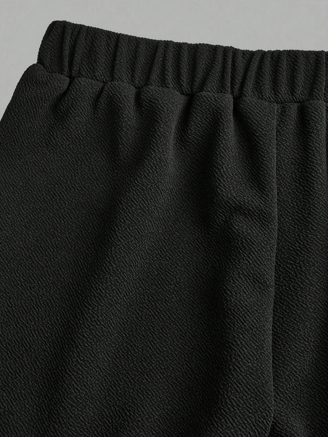 2-teiliges Outfit für Mädchen, kontrastfarbenes Patchwork-Shirt, Oberteil mit elastischem Bund, ausgestellte Hose, formell, für Geburtstagsfeier, Schule, Alltag – Detail 4